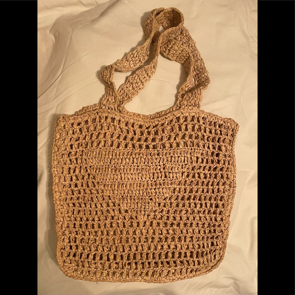 New raffia tote bag